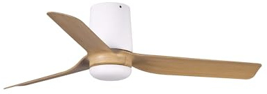 FARO BARCELONA 33833 - MINI PUNT TUB S Ventilador blanco/madera clara DC