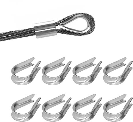 Hochfeste Drahtseilkausche aus Rostfreiem Stahl, Korrosionsbeständig, Breite Anwendung, Qualitätskontrolle nach Industriestandard, mit Glänzender Außenseite und Kanten, für den