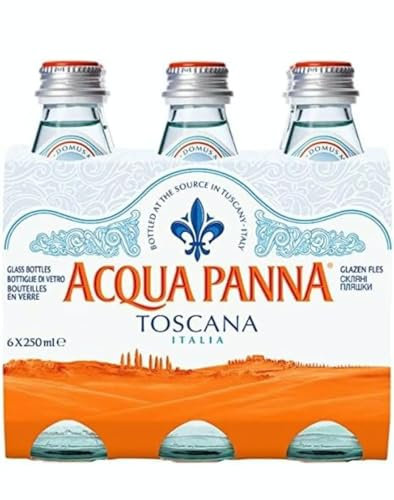 Acqua-panna Still italian mineral water. X6 250ml glass bottles