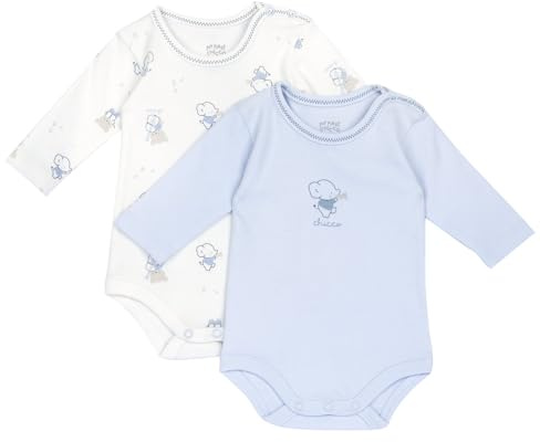Chicco, Body Neonato e Neonata a Manica Lunga, in Morbido Cotone, con Comoda Apertura sulla Spalla e a Patello, Abbigliamento Bambino e Bambina 0-24 Mesi, Idee Regalo Nascita, Designed in Italy
