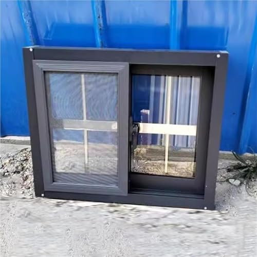 Genérico Ventana pequeña del sótano, Ventanas domésticas de Repuesto for baño/cobertizo, Ventana corrediza Horizontal(20x12in/50x30cm)