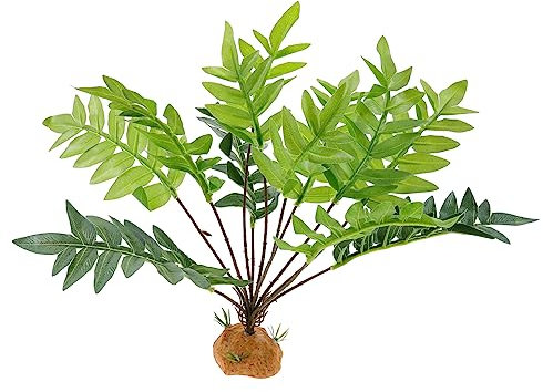 COSMEVIVI Kunstpflanze Für Reptilien Terrarium Dekoration Simulierte Pflanze Reptilien Tank Layout Anlage Ornament Lebensechtes Pflanzenlook