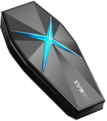 ASMAX F1S Intercomunicador Casco Moto, 10 Vías Mesh Intercom, Control de Voz en Español, Bluetooth 5.3, Carga Rápida, ENC Cancelación de Ruido, Emparejamiento Universal, Actualización OTA - Individual