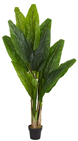 Nearly Natural 6ft. Triple Stalk Banana Artificial Tree