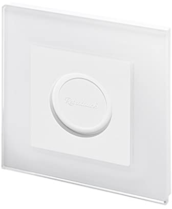 Retrotouch Smart Button Plate in White Glass for Philips Hue Smart Button, 02832