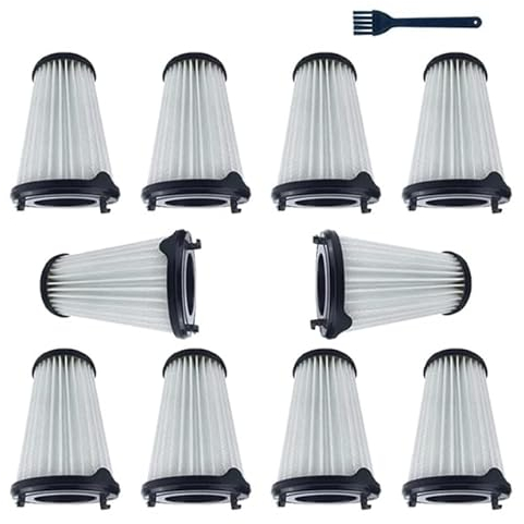 LIZONGFQ 11 Stück Filter für Electrolux AEG AEF 150, passend für alle AEG Ergorapido CX7-2 Modelle Ergorapido EER73DB und ZB3301 Modelle (Color : White Black)