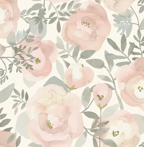 NuWallpaper NUS3829 2020 Peachy KEEN Pink, Rose