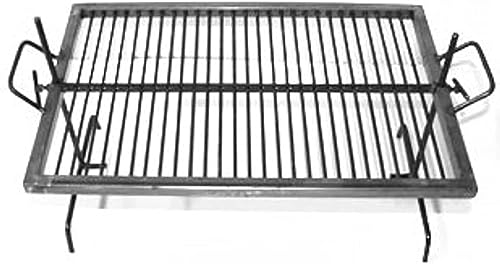 Parrilla argentina de lujo - Parrilla Argentina - Barbacoa Parrilla Asado. Parrilla flotante de hierro con patas ajustables. Sor pampa grill (24 x 16 pulgadas)