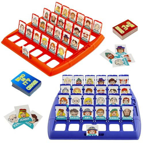 Qui est-ce,Jeu de Société Classique,Famille Drôle Jeux de Devinettes,pour Famille Parents Enfants Jeux,Enfants Cadeau (Version Anglaise)