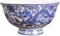 RUTHYEARS Bol en céramique de Style Chinois, Bol en Porcelaine Ancienne, Bol à Riz, Bol en Porcelaine Bleu et Blanc, Bol à Motif de Dragon, Bol en Porcelaine d'os de ménage (6 Pouces)