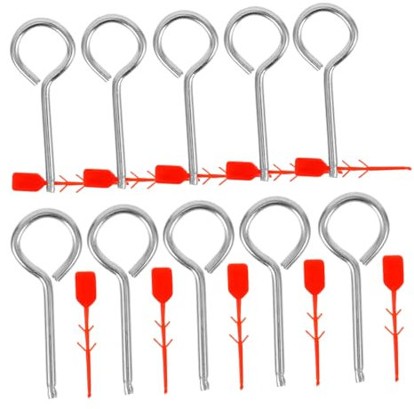 HYTROVE 10pezzi Perni Bloccaggio Per Estintori Perni Estrazione in Ricambi Per Attrezzature Antincendio Spine Sicurezza Per Estintori Forniture Per Case e Uffici