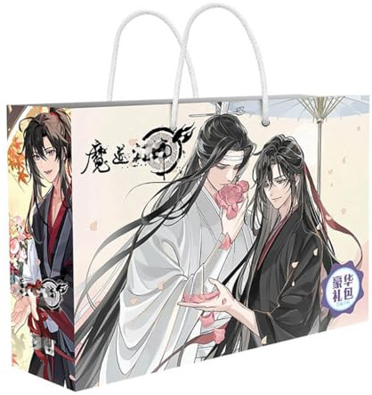 16 Grandmaster Demonic Cultivation Lucky Bag Decor | Anime Figure Acrylic Stand, Stickers, Cards, Bracelet, Curriculum, Poster, Badges, Bookmark | Founder of Diabolism Merch Box Set