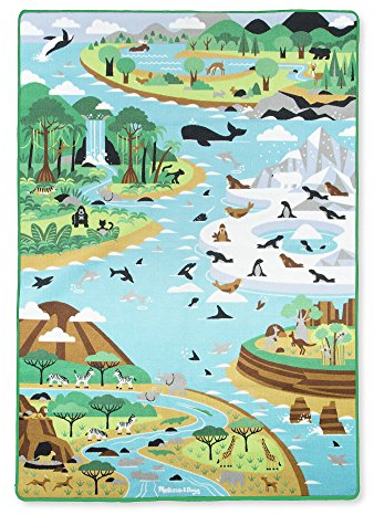 Melissa & Doug Riesen-Spielteppich Tierlebensräume