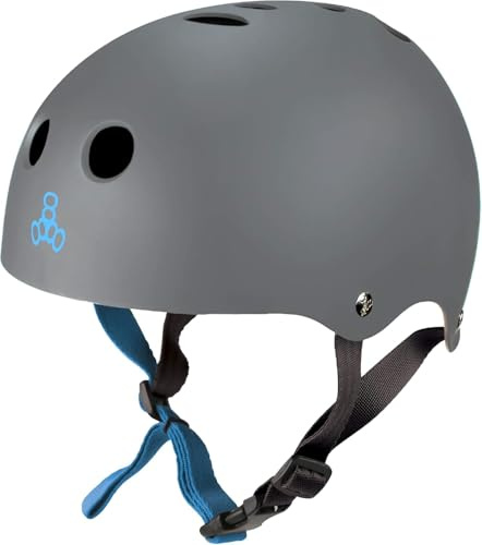Triple Eight Sweatsaver Halo Wasserhelm für Wakeboarden und Wasserski Wakeboarding-Helm, Karbongummi, S