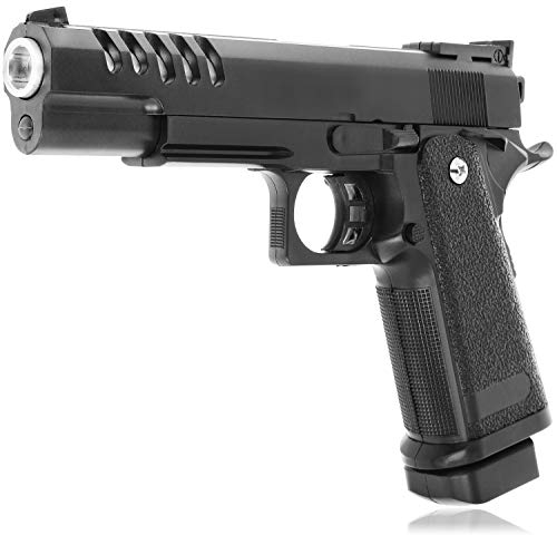 Softair Pistola de Juguete para niños y Adolescentes, Pistola de Juguete con Revista para Carnaval, Halloween y Carnaval, con Cuentas de plástico. (1 Pieza)