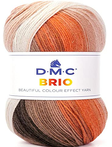 DMC – Brio – stickgarn | Perfekt för plagg, 100 g – 345 m | 18 färger