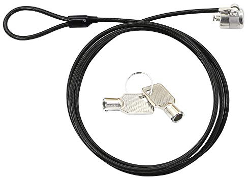 PNGKNYOCN Sicherheits-Diebstahlsicherungskabel, Sicherheitsplatte Universal-Verriegelungsplatte für Laptop-Schloss, Schlüsselschloss (mit 2 Schlüsseln) 1,8 m