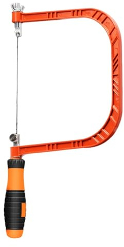 Sierra de calar para carpintería, sierra de joyería,Sierra de calar para carpintería - Sierra de marco versátil para corte de madera, caucho y metal blando, herramienta para trabajar la madera, herram