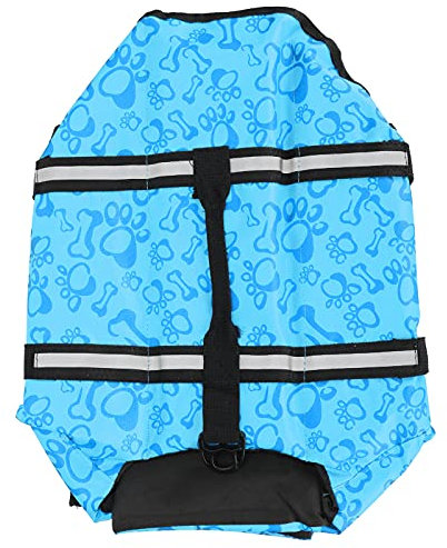 Verstellbare Schwimmweste für Hunde mit Reflektierenden Streifen – wasserdichte Haustier-Badebekleidung für Kleine, Mittelgroße und Große Hunde – Hunde-Schwimmweste mit Hohem