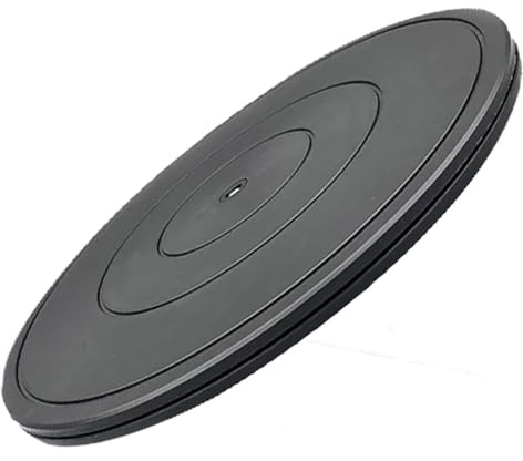 16 Inch Lazy Susan Turntable Heavy Duty 360° Rotating Swivel Stand Turntable 12 Inch rotating platform with Steel Ball Bearings for Monitors, Computer, TV, Speakers, Bonsai(16/40cm)