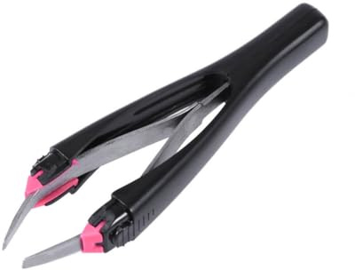 Uonlytech Pinzette Casuale Automatiche per Retrattili e Sopracciglia in Acciaio Inossidabile Punta Obliqua, Design Moderno Antiruggine per Applicazione Efficace e Rimozione Colore Casuale