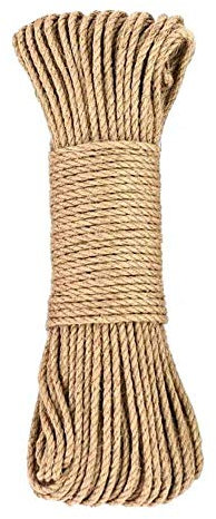 YITON Cat Scratch Post 50M Diy Cat Scratcher Sisal Rope For Cat Scratching Post Tree And Tower Replacement Natural Hemp Rope 1Pcs 10mm