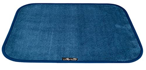 Aladino il tappeto Magico Zerbino Originale Interno/Esterno per Casa, Bagno & Cucina – Antiscivolo, Lavabile, Ultra Assorbente, Disponibile in diverse misure e colori, Made in Italy 43x60cm,Blu Notte