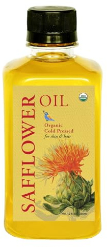 DAANA Safflower Oil for Skin: Certified USDA Organic, Extra Virgin, Cold Pressed (12 Fl Oz)