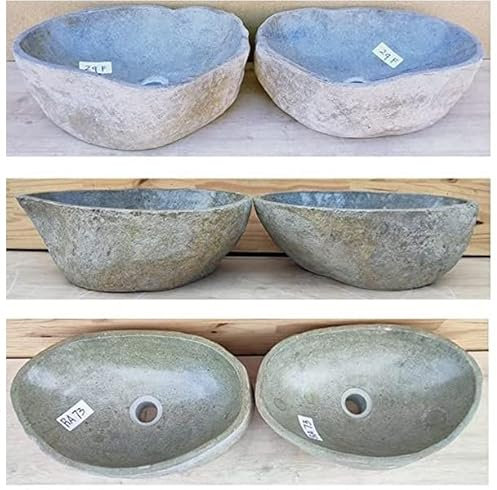 double vasque lavabo à poser en pierre naturelle 30/35 cm, Duo. Choix sur photos envoyées après votre commande. VENDEUR FRANCAIS. Pour salle de bain.