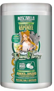 Dona Flora – Masque de Croissance RAPUNZEL – 1000 ml – Accélère la Pousse, Fortifie les Cheveux et Répare en Profondeur – Soin Capillaire Naturel et Puissant