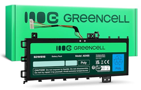 Green Cell B21N1818 C21N1818-1 Batterie pour Ordinateur Portable ASUS VivoBook 15 A512 A512DA A512FA A512JA R512F R512U X512 X512DA X512FA (4150 mAh, 7,6 V, Noir)