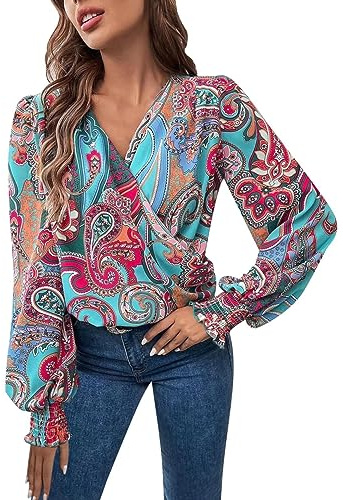 Camicia da Donna in Raso di Seta Maglietta in Chiffon a Maniche Lunghe Blusa in Raso Slik Camicia Seta Business Elegante Classico Camicetta da Lavoro Moda Ampia Shirts Ufficio Sciolto Button Down