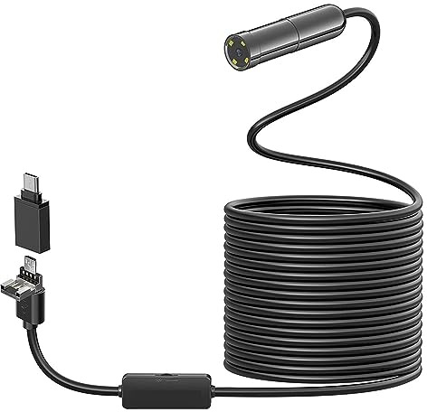 5.0MP 3 I 1 USB-endoskopkamera IP67 Autofokus Hårdtråd Industriellt Boroskop For Mobiltelefoner Hd-Bild