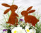 LB H&F Osterstecker Osterhase Osterdeko Metall Gartenstecker Mix (Hasen Set)