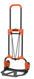 BLACK+DECKER Faltbare Sackkarre BXWT-H200 - Zusammenklappbarer Transportwagen - Mähwagen - Leichtgewicht - 65 Kilo Nutzlast