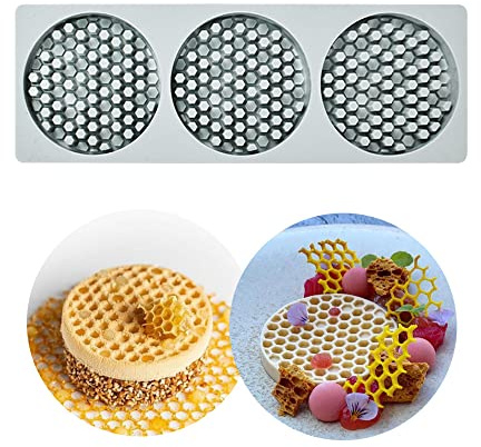 tapis dentelle Moule en silicone à nid d'abeille pour décoration de gâteaux de cuisine, moule à gâteau en silicone, moule à gâteau en forme de ruche, moule à gâteau