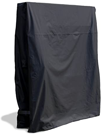 Mehr Garten Tischtennisplatte Abdeckung, 165x40/80x185 cm, schwarz, Oxford 600D Gewebe, Schutzhülle für Tischtennisplatte, wasserdicht, UV-beständig und wetterfest