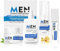 Skincare Hombre, Kit Cuidado Facial Hombre, Skin Care Hombre con Crema Limpiadora Facial, Tónico Facial, Gel Hidratante, Hidratación Limpieza Profunda, un Regalo Para Hombres-4 Artículos