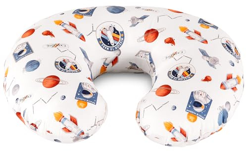 Labtec Cojín de Lactancia Bebe, Almohada de Lactancia, Cojín para Alimentación con Biberón, 100% algodón Funda de Almohada extraíble