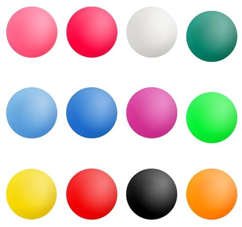 Hopzab 12 Pcs Table Tennis Balls, 40mm Ping Pong Balls Bulk for Games, School, Party, Arts & Crafts, Pet Toys, Not for Professional Athletes, Ideal for Beginners and Adults