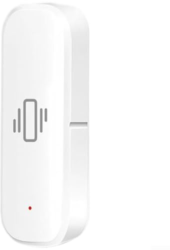 Besttoolifes Zigbee - Sensor de vibración para seguridad inteligente de puertas y ventanas del hogar | Detector de movimiento G-Sensor con detección de inclinación | Alarma inalámbrica alimentada por