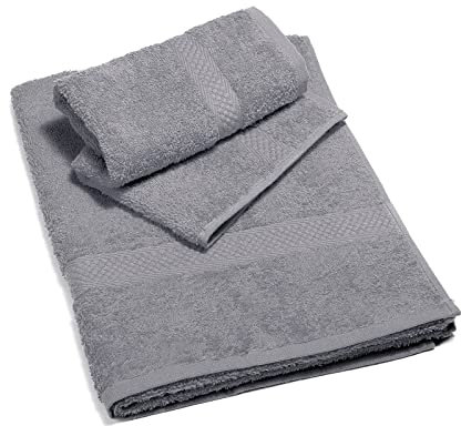 Caleffi – Juego de Toallas Baño 100% Algodón – Set 2 Piezas: 1 Toalla Lavabo 50x100 cm + 1 Toalla Invitado 40x60 cm – Suaves, Absorbentes y Lavables - Toallas Baño Completo - Ducha