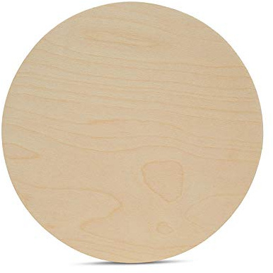Wood Circles 12 inch, 1/4 Inch Thick, Birch Plywood Discs, Pack of 3 Unfinished Wood Circles for Crafts, Wood Rounds by Woodpeckers