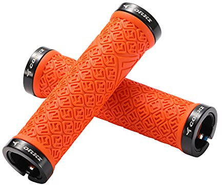 Bynccea Bicycle Grips,Double Lock on Locking Mountain Bike Handlebar Grips for MTB Mountain Bike