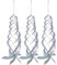 Cabilock 3 Stücke Reflektierende Vogelabwehr Spirale Girlande Vogelschreck Windspirale Taubenschreck Gartenstecker Balkon Taubenabwehr Spikes für Tauben Vögel Garten Dekoration