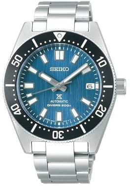 Seiko PROSPEX Analoge automatische Taucheruhr aus Edelstahl für Herren SPB297J, Blau, Armband