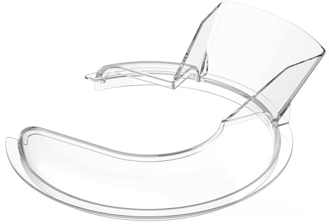 Pipskydd för KitchenAid 4.5-5 Quart Lutande Huvud Stativ Blandare Artisan- & Classic-serien från MMOBIEL – Hällränna och Förhindrar Stänk - Hällskydd för Mixerskålar i Rostfritt Stål, Glas och Keramik