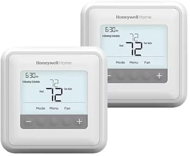 Honeywell T4 PRO 5-Day to 2-Day Programmable Thermostat 1/Heat 1/Cool - (2-Pack) RTH4110U2000-2PK