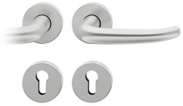 Fsb Drückergarnitur Modell 12 1023 PZ 39-58 mm Aluminium F1