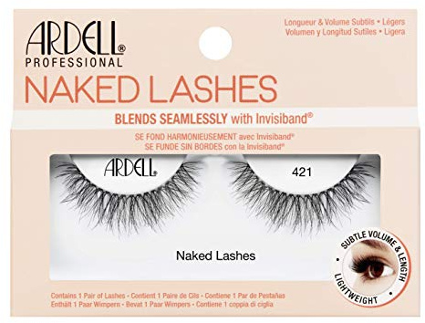 Ardell Naked Lash 421 False Eyelashes, Subtle Volume and Length, Vegan Friendly, 1 Pair (Pack of 1)